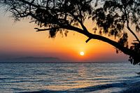 Coucher de soleil sur une plage