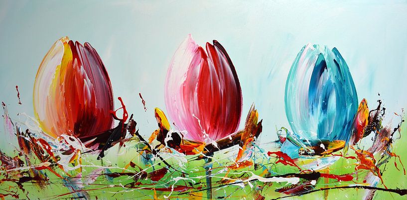 Tulpen Grün von Gena Theheartofart