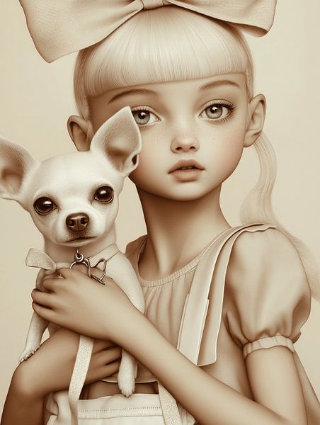 Das Mädchen mit dem Hund von Carla Van Iersel