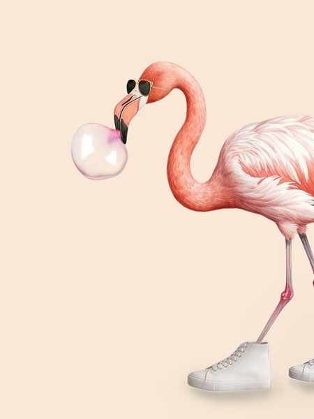 BUBBLE GUM FLAMINGO by Dagmar Pels