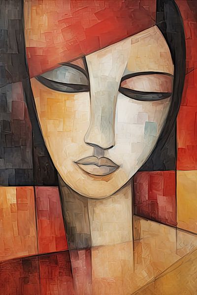 Abstraktes Porträt von Imagine