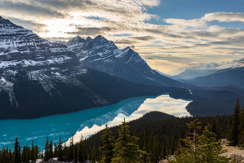 Lake Peyto in the Rocky Mountains by Roland Brack