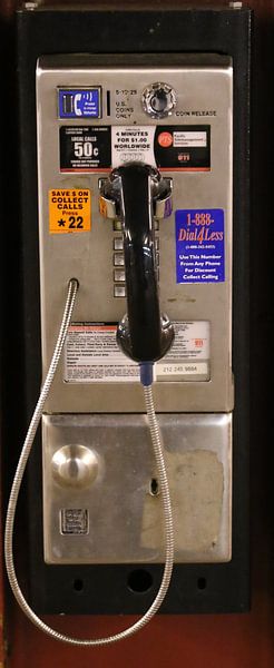 Öffentliches Telefon Münztelefon in NYC von Christine aka stine1