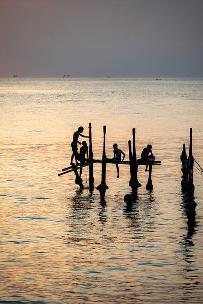 enjoying the sunset by Peter Timmerman