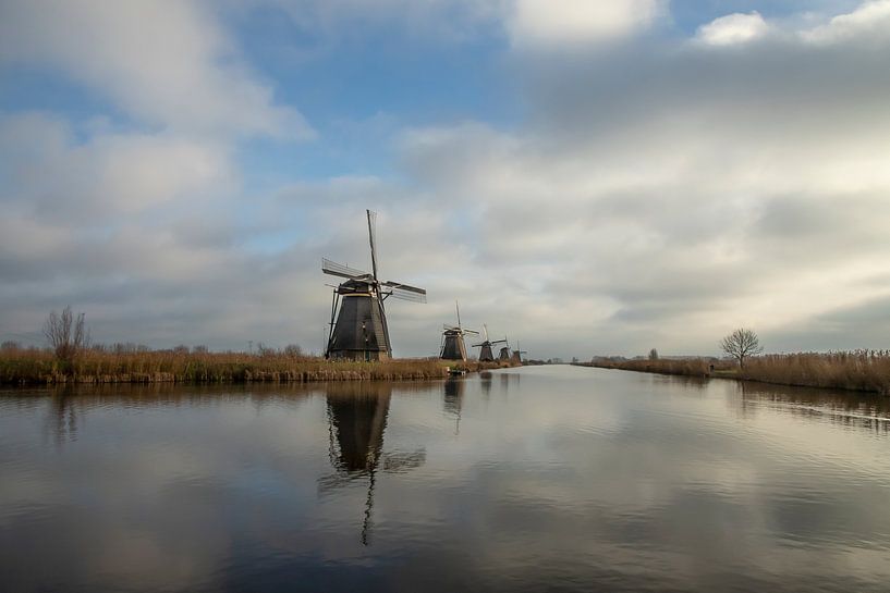 Die Windmühlen von Kinderdijk von Gert Hilbink