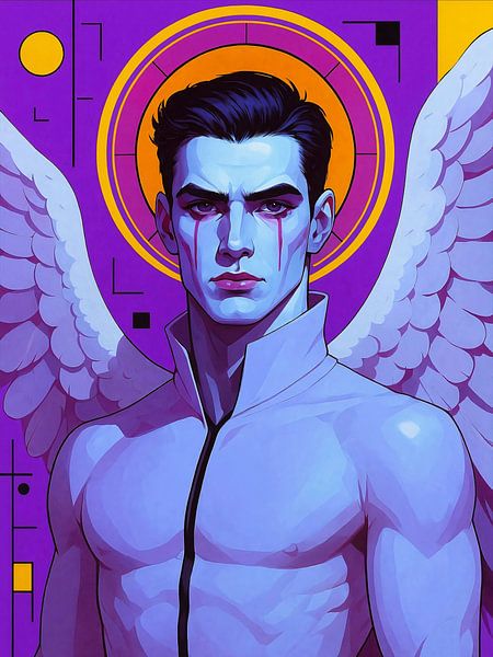 Gardien séraphique aux formes géométriques par A.D. Digital ART