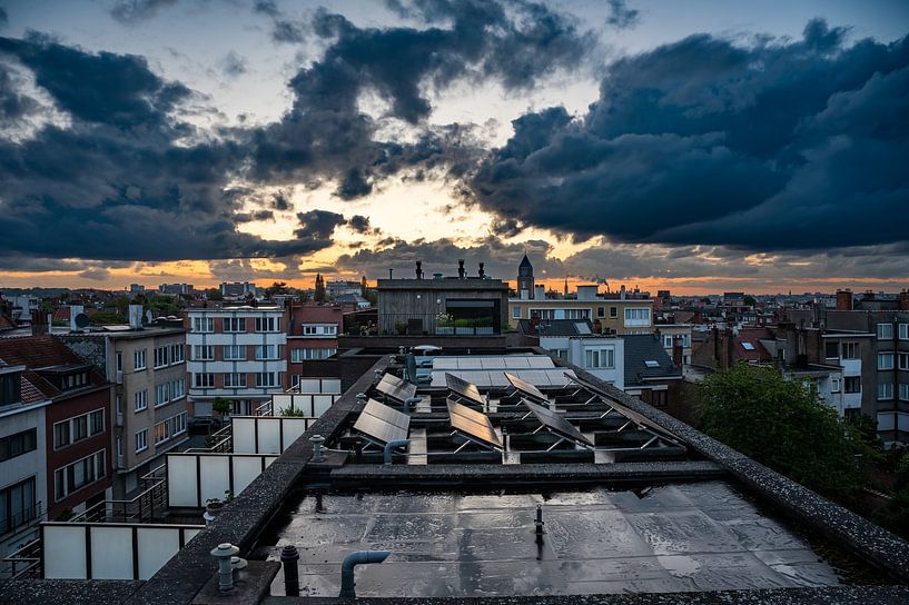 Petit matin bleu à Bruxelles par Werner Lerooy
