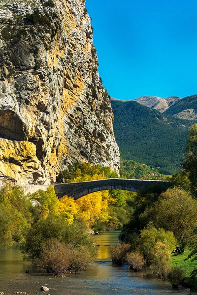 Brücke in Castellane über die Verdonschlucht | Provence von Flatfield