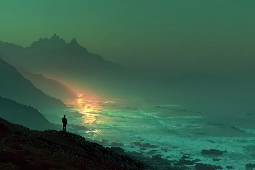 minimalisme l'homme dans la nature par Egon Zitter