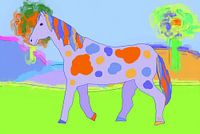 Kleurrijk muispaard 4