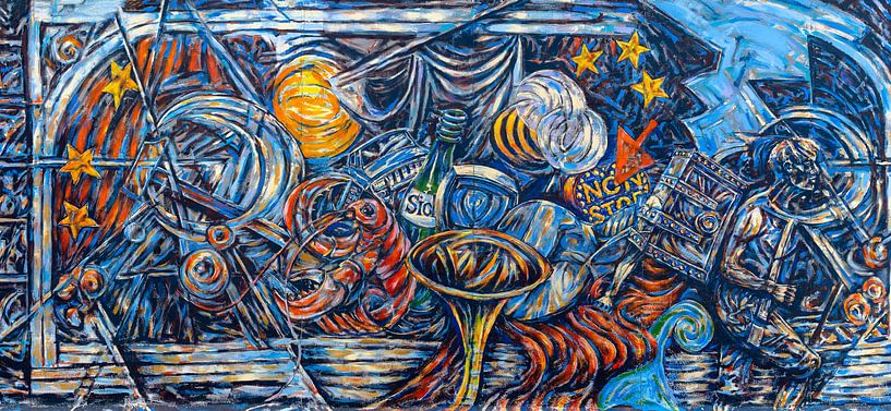 Berlin East Side Gallery Graffiti by Jeroen Kleiberg