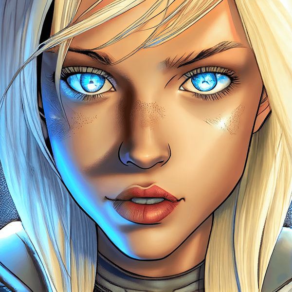 Cyber-héroïne blonde WW04 par Jillvanny Roque da Silva