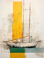 Segelboot abstrakte Arbeit