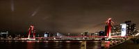 Willemsbrug Rotterdam bei Nacht.