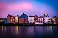 Purple sunset après la tempête à Maassluis