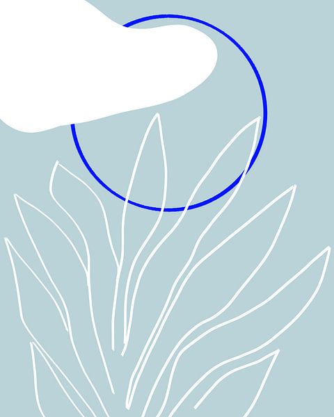 Himmelblauer Sommertag von Mad Dog Art