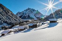 Sonnenverwöhntes Gargellen im Winter