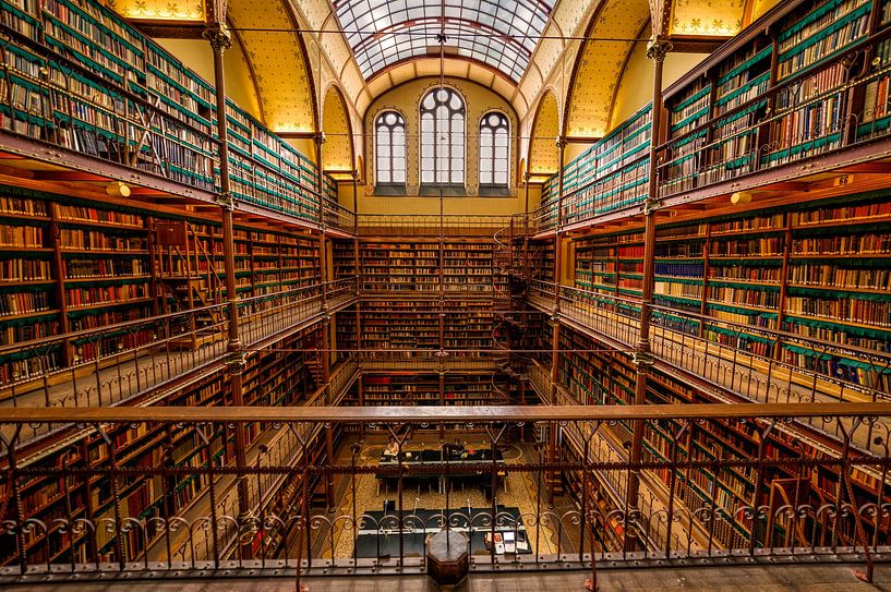 Bibliothèque du Rijksmuseum d'Amsterdam par Joram Janssen