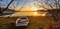 An abandoned boat on Lake Wallersee