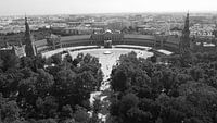 Plaza de España black and white