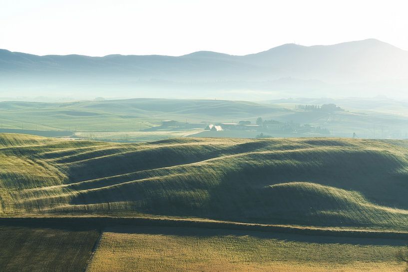 Foggy morning in Val d'Orcia. Pienza, Tuscany by Stefano Orazzini