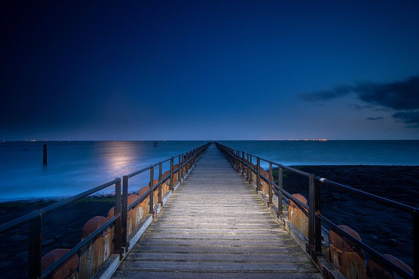 Zuiderhoofd, quai de mer Westkapelle, Zélande par Fotografiecor .nl