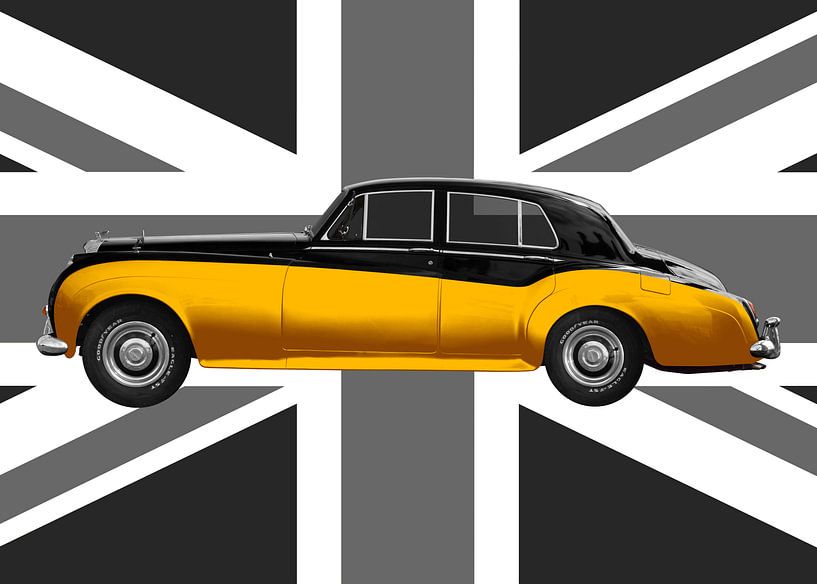 Bentley S2 in gold metallic with Union Jack von aRi F. Huber