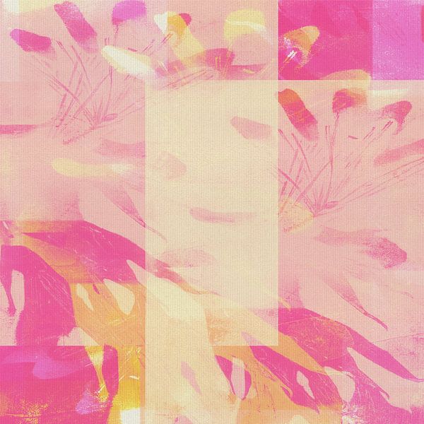 Formes organiques vibrantes en pastel et néon par Art minimaliste abstrait