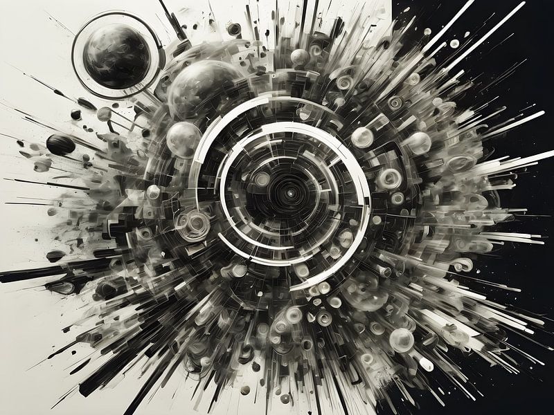 Verschmelzung von Technik und Natur in der Kunst - 2 von 3 von Bart Veeken