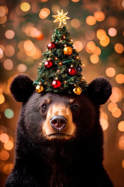 Weihnachtsbär von Poster Art Shop