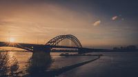 Waal bridge at night