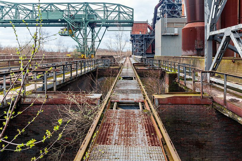 The ore bunker at blast furnace number 5 Duisburg-Nord Landscape Park by Evert Jan Luchies