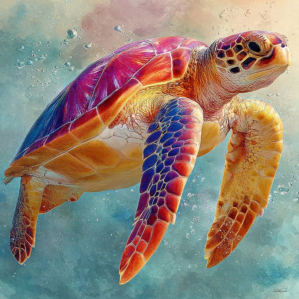 Sea turtle by Gelissen Artworks