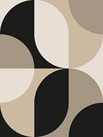 Abstrakte geometrische Formen in erdigen Farben - Janpandi Style / Skandinavisch