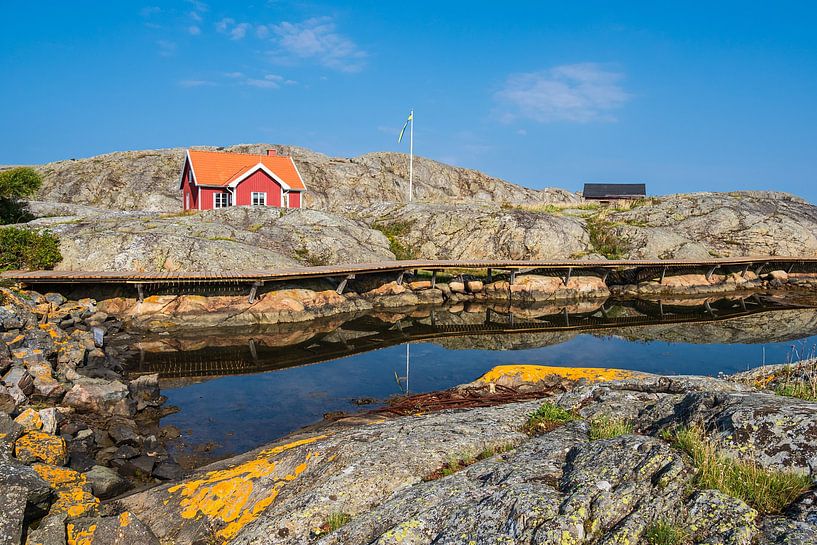 Felsen auf den Wetterinseln vor der Stadt Fjällbacka von Rico Ködder