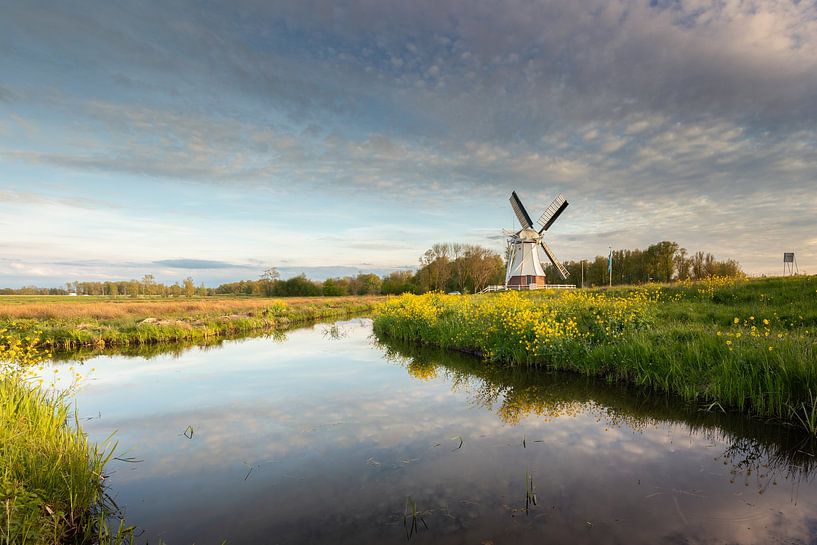 Dutch landscape mill by the water by KB Design & Photography (Karen Brouwer)