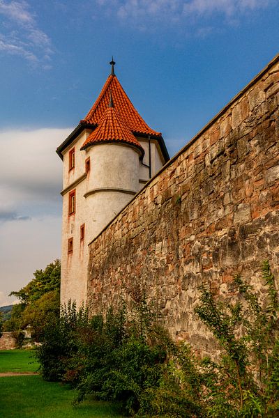 Schloss Wilhelmsburg im herbstlichen Lichtschein von Oliver Hlavaty