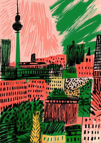 Berlin Abstrakt Matisse-Stil von Niklas Maximilian