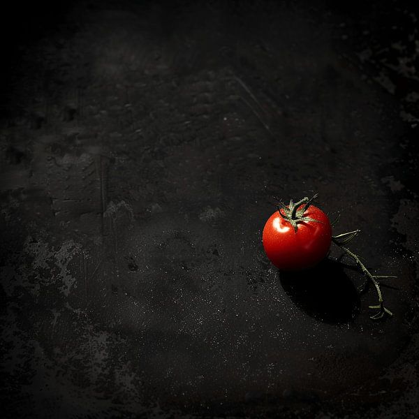 Mysterious Black and Red - A Tomato in Elegant Silence by Karina Brouwer
