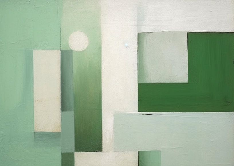 Weiches Grün Grau 77.28 von ARTEO Gemälde