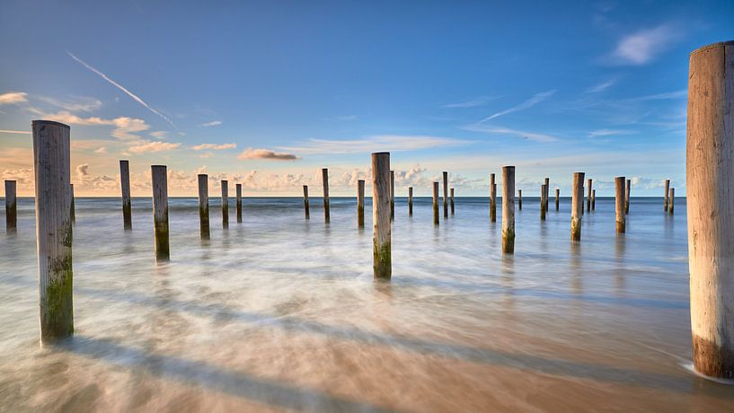 Petten Poles bei Sonnenuntergang von Jenco van Zalk