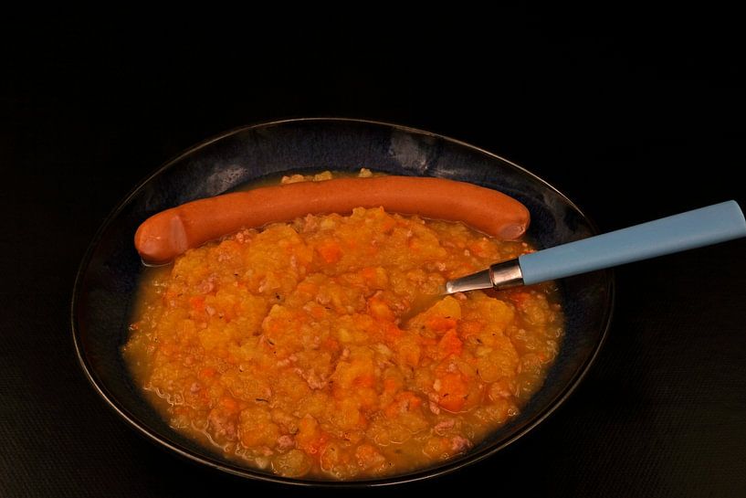 Hausgemachte frische Kartoffelsuppe mit Wiener Würstchen von Babetts Bildergalerie