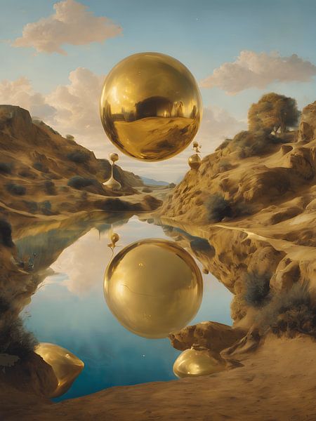 Landscape inspired by artist Salvatore Dali by Jolique Arte