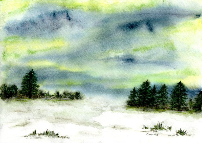 Aurore boréale par Sandra Steinke