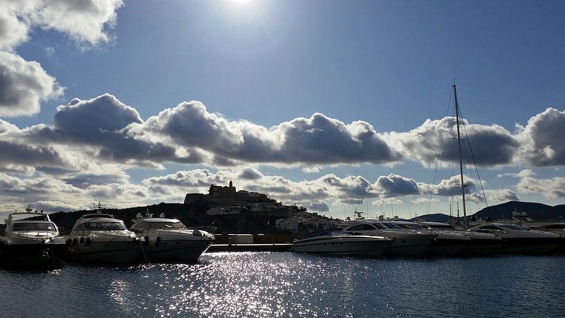Ibiza, harbour, Dalt Vila by Danielle Bosschaart