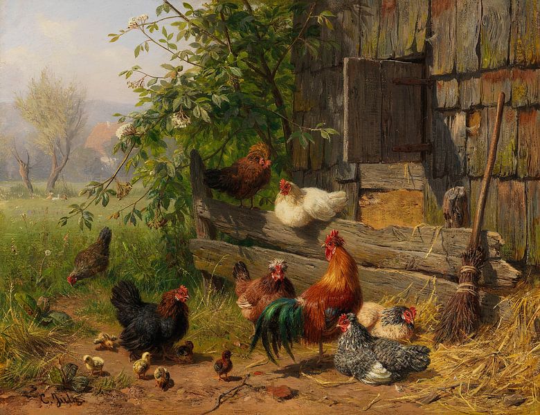 Chicken farm, Carl Jutz by Masterful Masters