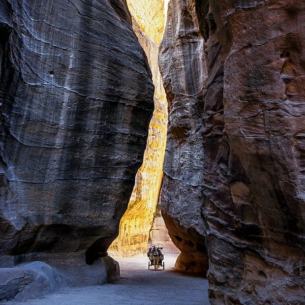 al-Siq, Jordan by Jan de Vries