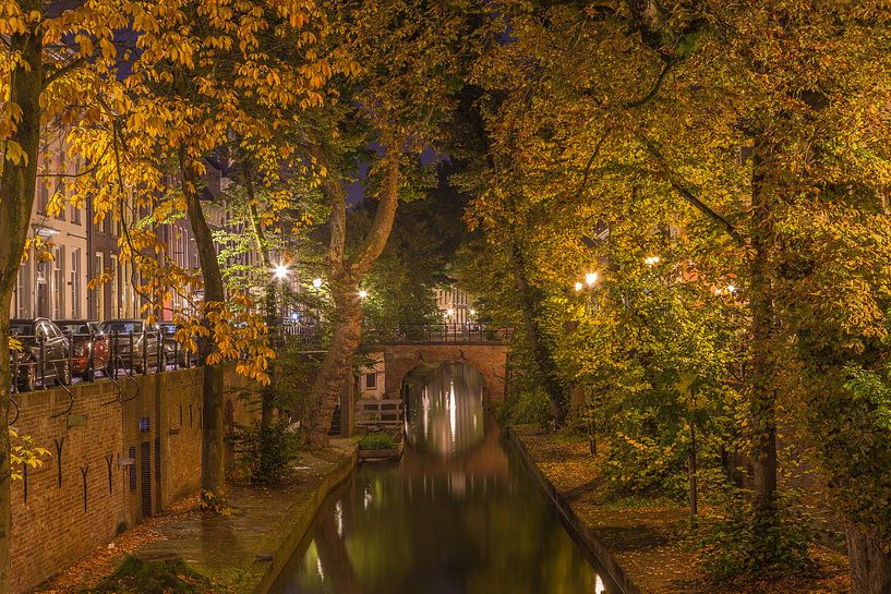 Nieuwegracht in Utrecht am Abend, Herbst 2016 - 2 von Tux Photography