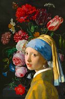 The girl with the pearl earring & Still life with flowers