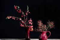 Rote Beeren und Früchte, altmeisterlicher Stil